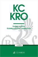 Okładka książki KC. KRO. Kodeks cywilny. Kodeks rodzinny i opiekuńczy