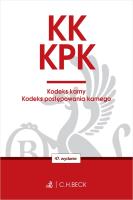KK. KPK. Kodeks karny. Kodeks postępowania karnego. Edycja Prokuratorska wyd. 47. Autor: Opracowanie zbiorowe. SmakLiter.pl Okładka książki KK. KPK. Kodeks karny. Kodeks postępowania karnego. Edycja Prokuratorska wyd. 47