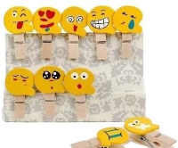 Opakowanie Klamerki ozdobne Shapes 04 - Emotikony