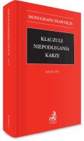 Okładka książki Klauzule niepodlegania karze