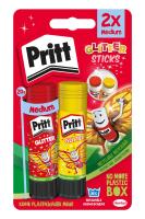 Opakowanie Klej w sztyfcie PRITT z brokatem 2x20g blister