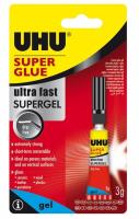 Opakowanie Klej w żelu super gel 3g blister UHU