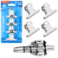 Klipsy metalowe biurowe 4szt 50mm. Wydawca: Leantoys. SmakLiter.pl Opakowanie Klipsy metalowe biurowe 4szt 50mm