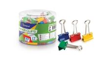 Opakowanie Klipy biurowe 19mm kolorowe 40szt