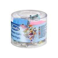 Opakowanie Klipy biurowe 32mm kolorowe pastel 12szt