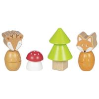 Klocki do wkręcania Leśni przyjaciele 14el. Wydawca: Goki. SmakLiter.pl Opakowanie Klocki do wkręcania Leśni przyjaciele 14el