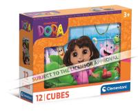 Klocki Dora 12 elementów 41510. Wydawca: Clementoni. SmakLiter.pl Opakowanie Klocki Dora 12 elementów 41510