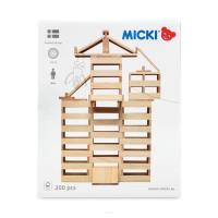 Klocki drewniane 200szt. Wydawca: MICKI. SmakLiter.pl Opakowanie Klocki drewniane 200szt