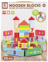 Klocki drewniane 52 elementy. Wydawca: Mega Creative. SmakLiter.pl Opakowanie Klocki drewniane 52 elementy