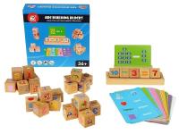 Opakowanie Klocki drewniane i karty edukacyjne