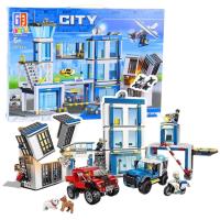 Opakowanie Klocki konstrukcyjne Baza policyjna 4w1 807el