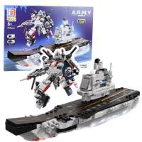 Opakowanie Klocki konstrukcyjne Lotniskowiec robot 2w1 737el