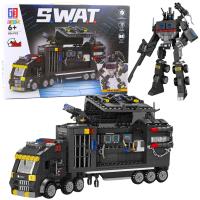 Opakowanie Klocki konstrukcyjne Pojazd SWAT robot 8w1 826el