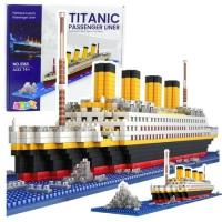 Opakowanie Klocki konstrukcyjne Statek Titanic 3D 1878el