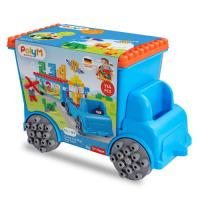 Opakowanie Klocki konstrukcyjne w aucie, Licz i baw się - Laweta, 114 el., 18m+, PolyM