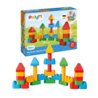 Opakowanie Klocki konstrukcyjne, Zestaw startowy małego architekta, 30 el., 18m+, PolyM