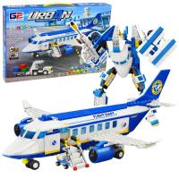 Opakowanie Klocki kostrukcyjne samolot pasażerski robot 2w1