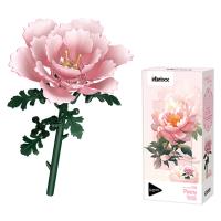 Klocki kwiatki Piwonia 75 elementów. Wydawca: Askato. SmakLiter.pl Opakowanie Klocki kwiatki Piwonia 75 elementów