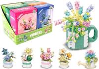 Opakowanie Klocki kwiatki pojedynczy w doniczce MIX