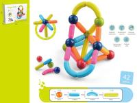 Klocki magnetyczne 42el. Wydawca: Madej. SmakLiter.pl Opakowanie Klocki magnetyczne 42el