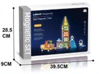 Opakowanie Klocki magnetyczne świecące 63el