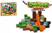 Opakowanie Klocki magnetyczne sześciany Świat Dinozaurów 100 elementów