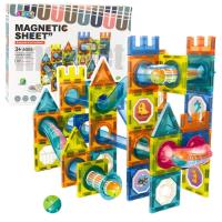 Opakowanie Klocki magnetyczne Tor kulkowy kolorowe 98el