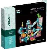 Opakowanie Klocki magnetyczne Tor z kulkami Dino 86el