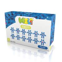 Klocki Meli Emoti Police 12 sztuk. Wydawca: MELI. SmakLiter.pl Opakowanie Klocki Meli Emoti Police 12 sztuk