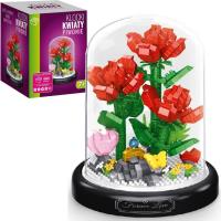 Opakowanie Klocki Piwonie pod kloszem 684el