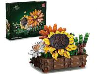 Opakowanie Klocki - słonecznik w koszu