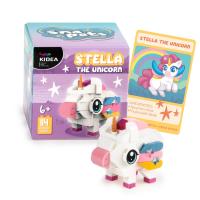 Klocki Snapets Jednorożec biały Kidea. Wydawca: Derform. SmakLiter.pl Opakowanie Klocki Snapets Jednorożec biały Kidea