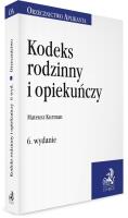 Okładka książki Kodeks rodzinny i opiekuńczy w.6