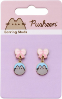 Kolczyki z kokardką. Wydawca: Pusheen. SmakLiter.pl Opakowanie Kolczyki z kokardką