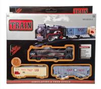 Opakowanie Kolejka pociąg z 2 wagonami i torami