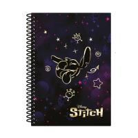 Kołobrulion B5 Disney Gold Stitch plastikowa spirala 100 kartek. Wydawca: Patio. SmakLiter.pl Opakowanie Kołobrulion B5 Disney Gold Stitch plastikowa spirala 100 kartek