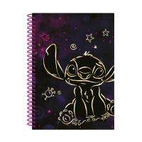 Kołobrulion B5 Disney Gold Stitch plastikowa spirala 100 kartek. Wydawca: Patio. SmakLiter.pl Opakowanie Kołobrulion B5 Disney Gold Stitch plastikowa spirala 100 kartek