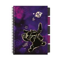 Kołobrulion B5 Disney Gold  Stitch project book 100 kartek wzór 2. Wydawca: Patio. SmakLiter.pl Opakowanie Kołobrulion B5 Disney Gold  Stitch project book 100 kartek wzór 2