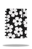 Kołobrulion B5 Flores Jasmine z gumką 100 kartek. Wydawca: Patio. SmakLiter.pl Opakowanie Kołobrulion B5 Flores Jasmine z gumką 100 kartek