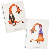 Kołonotatnik A5/80K kratka Swing Żyrafa (3szt). Wydawca: Narcissus. SmakLiter.pl Opakowanie Kołonotatnik A5/80K kratka Swing Żyrafa (3szt)