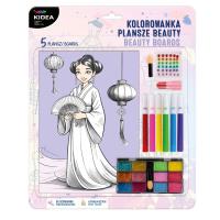 Kolorowanka plansze beauty Kidea. Wydawca: Derform. SmakLiter.pl Opakowanie Kolorowanka plansze beauty Kidea