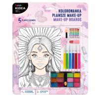 Kolorowanka plansze make-up Kidea. Wydawca: Derform. SmakLiter.pl Opakowanie Kolorowanka plansze make-up Kidea
