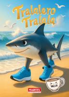 Kolorowanka Tralalero Tralala z naklejkami. Autor: Wiktoria Kohnke. SmakLiter.pl Okładka książki Kolorowanka Tralalero Tralala z naklejkami