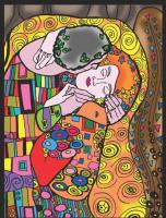 Opakowanie Kolorowanka welwetowa 47x35cm Klimt Pocałunek