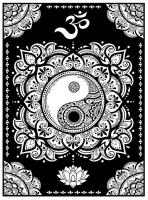Opakowanie Kolorowanka welwetowa A4 Mandala YinYang