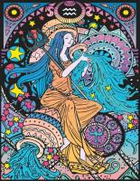 Opakowanie Kolorowanka welwetowa A4 Zodiak Wodnik