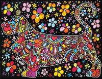 Opakowanie Kolorowanka Welwetowa Colorvelvet 47x35 cm Jamnik