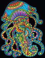 Opakowanie Kolorowanka Welwetowa Colorvelvet 47x35 cm Meduza