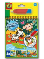 Kolorowanka wodna z pędzelkiem. Wydawca: SES. SmakLiter.pl Opakowanie Kolorowanka wodna z pędzelkiem