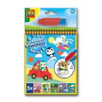 Kolorowanka wodna z pędzelkiem. Wydawca: SES. SmakLiter.pl Opakowanie Kolorowanka wodna z pędzelkiem